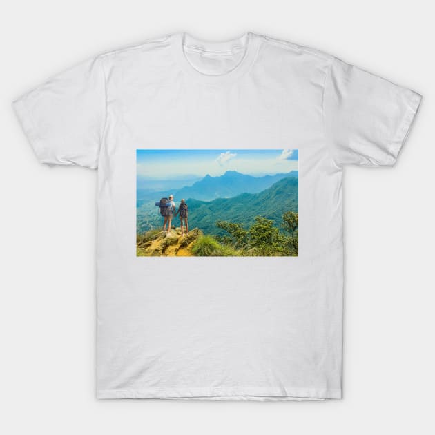 Hiking- Mountain View T-Shirt by GoodyL